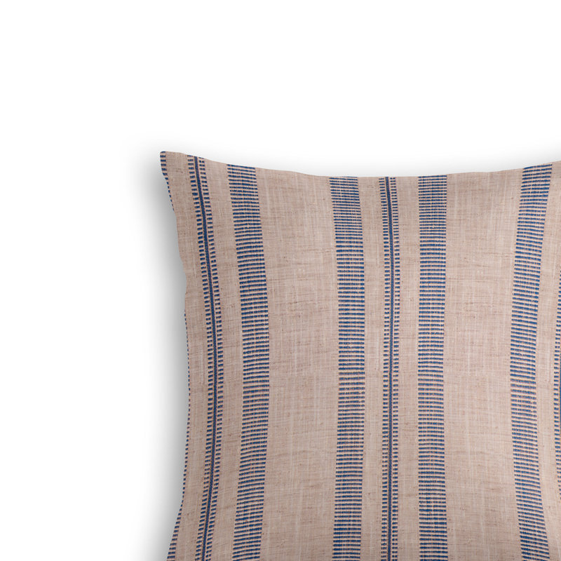 Reversible Throw Pillow, Indigo, 24" x 24"