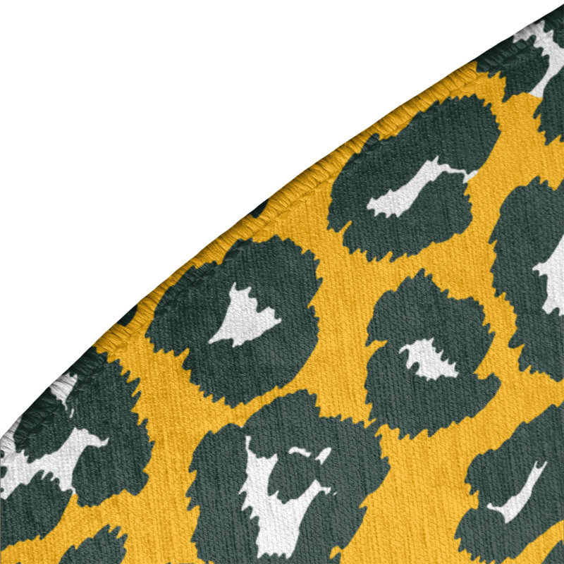 Animal Print Indoor Rug, Round 5'