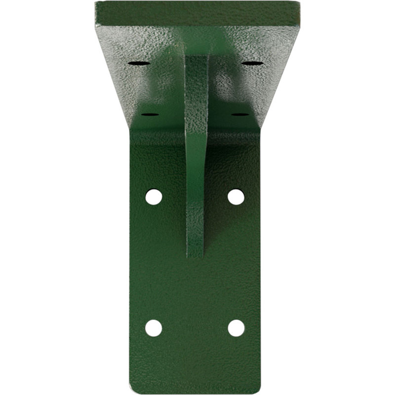 2"W x 8"D x 4 1/4"H Embrey Steel Bracket, Hammered Silver, 4.25" H x 2" W x 8" D, Hammered Silver