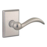 Arch Passage Door Lever with Rustic Square Rose