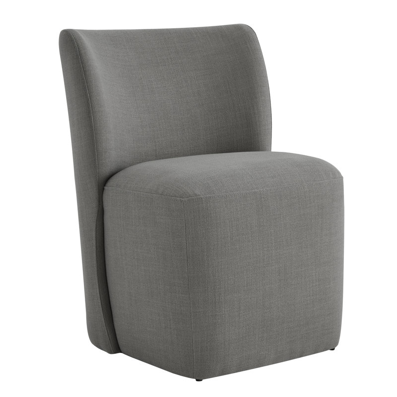 Chaise rembourrée Madie, Lin performance Effie Flint