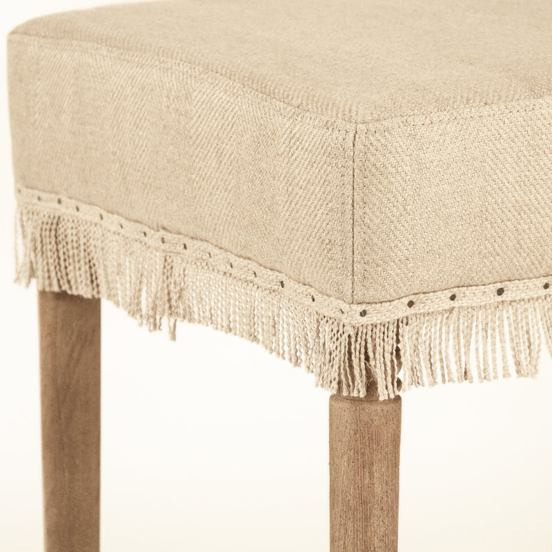 Lucas Upholstered Stool with Solid Wood Frame, Bar Stool ( 30" Seat Height)