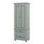 Grande armoire de rangement avec deux tiroirs pour la salle de bain ou le bureau, tablettes réglables, matériau en panneau de fibres à densité moyenne-1270680829
