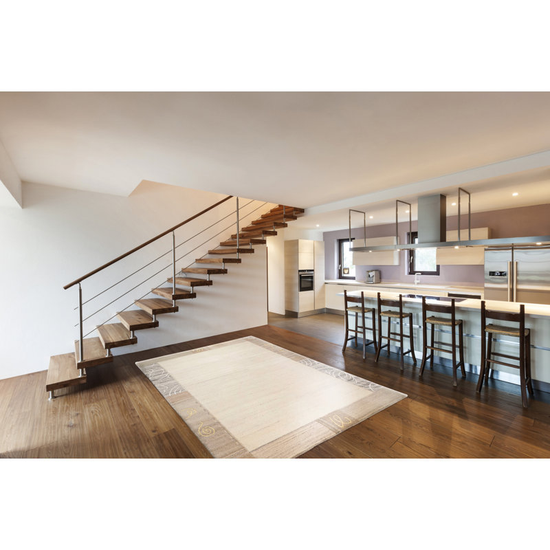 Roseboom Wool Hand Woven Area Rug, Rectangular 250 x 350 cm