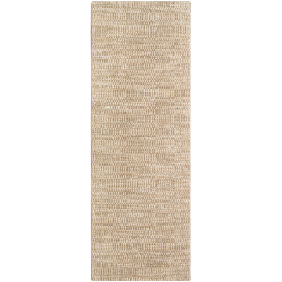 Tapis beige en polyester tissé à la machine Vedvit