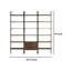 Ensemble de bibliothèque murale 3 tablettes Wens, brun, noyer Wens-109212870