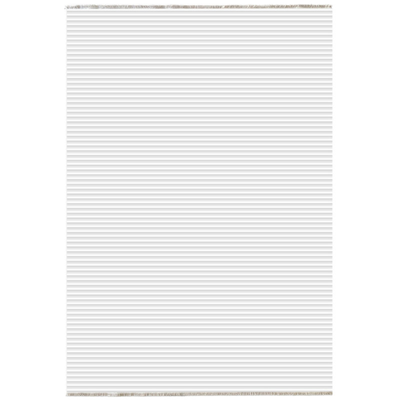 Tapis gris en coton rayé Pender, Tapis de couloir 2 pi 8 po x 11 pi 6 po