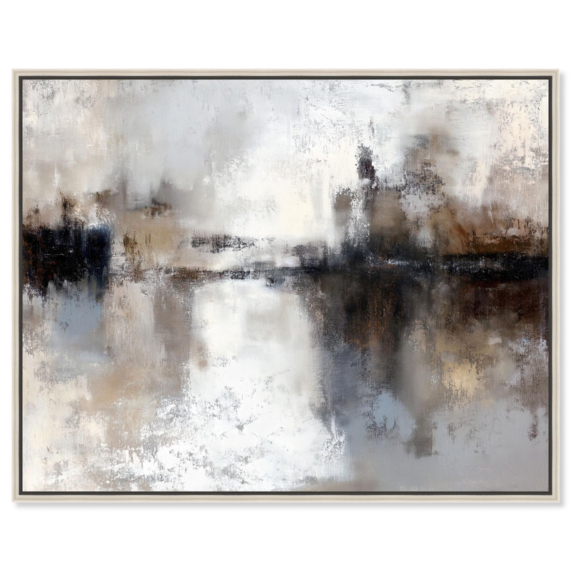 «Hazy Dawn I», reproduction d'art sur toile par Art Remedy, H 20 po x l 16 po, Cadre argenté