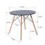 Table de salle à manger ronde pour la maison, table de bout, table basse de loisirs, noir-1213584909