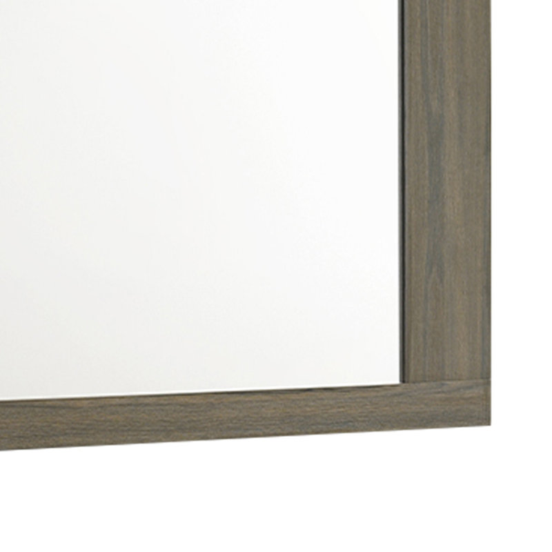 Helvey Wood Flat Mirror