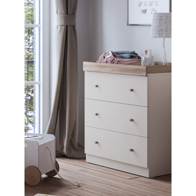 Burlington Changing Table, Cashmere/Truffle Oak