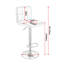 Kristopher Swivel Upholstered Adjustable Height Counter Stool with Metal Frame-16638469