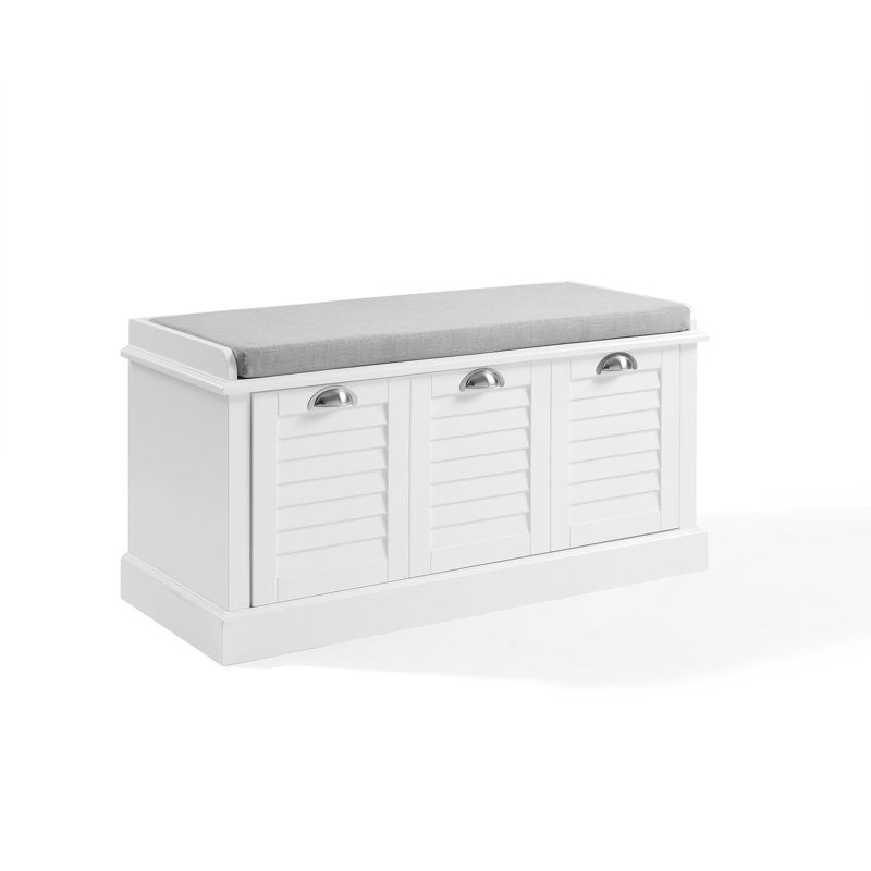 Banc de rangement rembourré avec tiroirs Priya