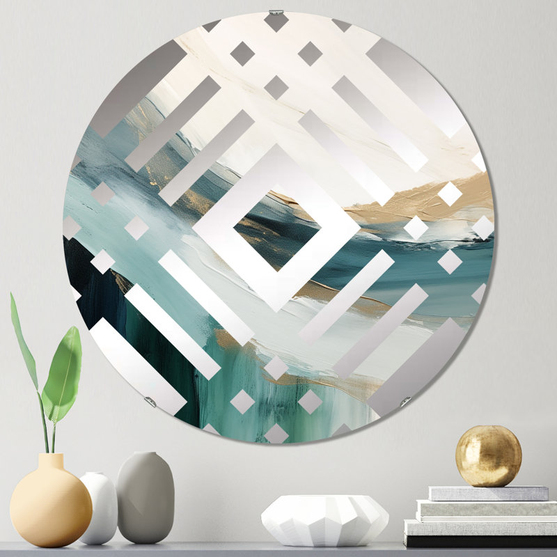 Miroir décoratif Braeton - Diamond, 23,6 po x 23,6 po
