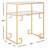 Oxendine Mirrored Glass Top End Table