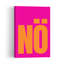 Bold No Statement Bold Contemporary Minimalist Wall Art Print 1 Piece Wrapped Canvas Wall Art-655768231