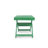 Shoreline Fully Assembled All-Weather Outdoor Folding Modern Adirondack Chair and Table Set-488664265