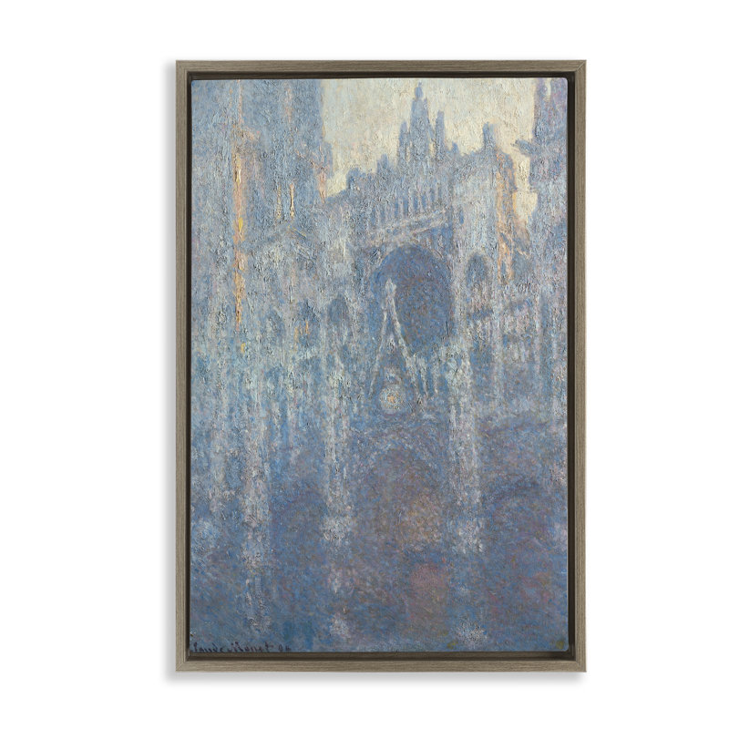 Toile flottante classique encadrée dorée cathédrale de Monet par one1000paintings, Cadre flottant orme Montalcino
