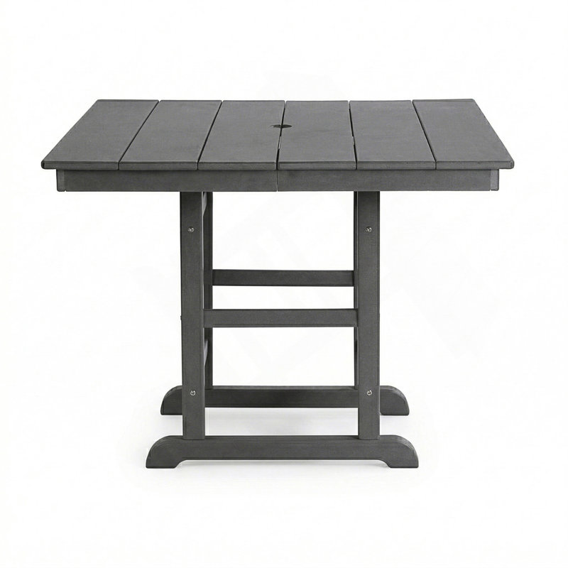 Table de salle à manger de patio pliante 1 pièce en PEHD durable pour une utilisation extérieure toutes saisons, parfaite pour une salle à manger extérieure flexible et spacieuse