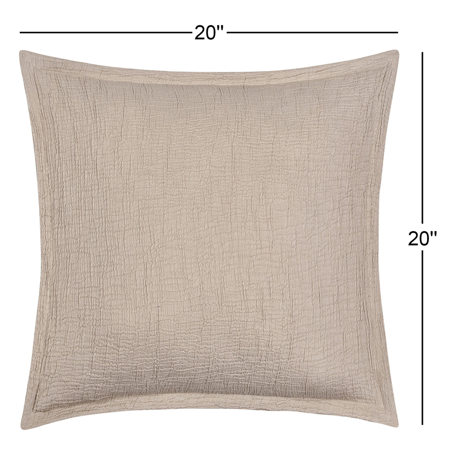Falan 20" x 20" Pillow Cover, Sand