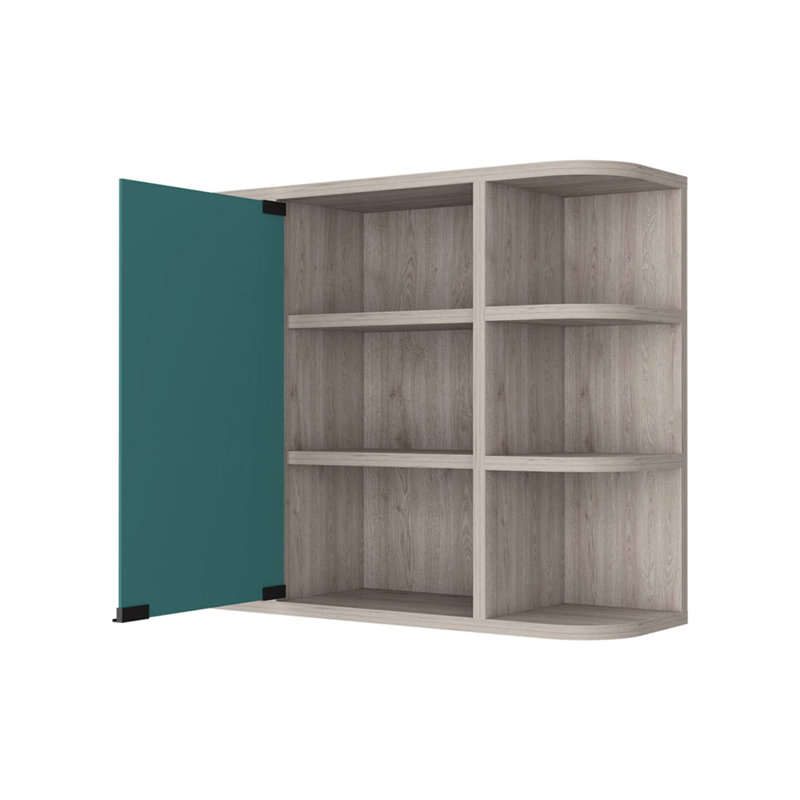 Valdez Medicine Cabinet With Six Shelves, Mirror Cabinet, Beige