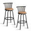 Chalfonte Swivel Upholstered Counter Stool with Metal Frame-1734374230