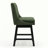 Swivel Counter Height Barstools Green Seat In Espresso Finish, Set of 2-1528874368-1528874428