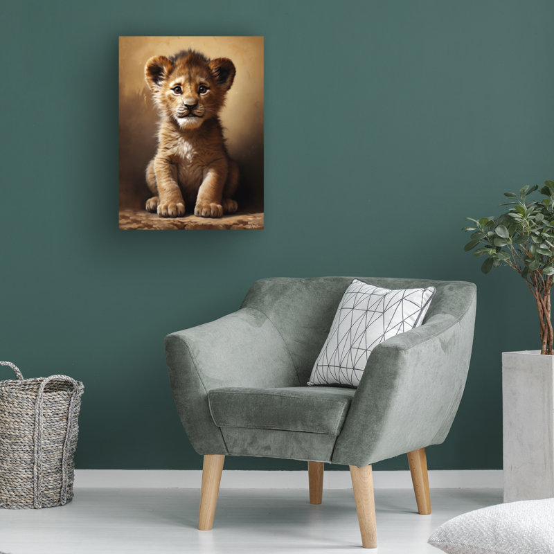 Momart Baby Lion 1 sur impression sur toile, H 47 po x l 35 po x P 2 po