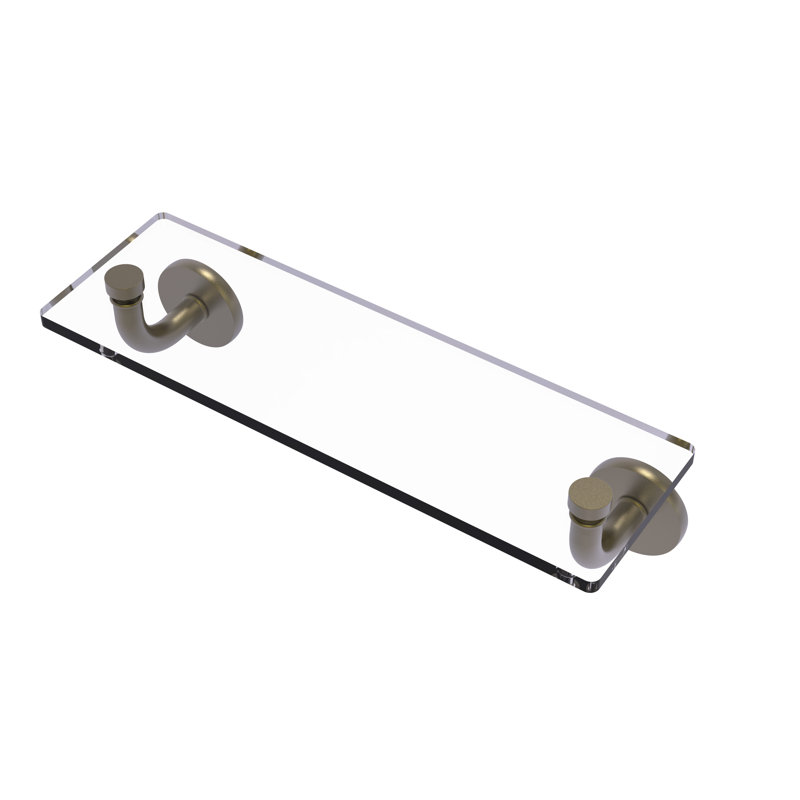 Tioga Bracket Shelf, Antique Brass