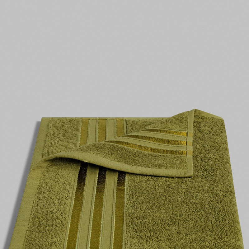 Arcadia Bath Sheet, Green, Fingertip Towel - 1 Pack