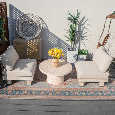 Marielle Shenia Outdoor Two Person Seating Group