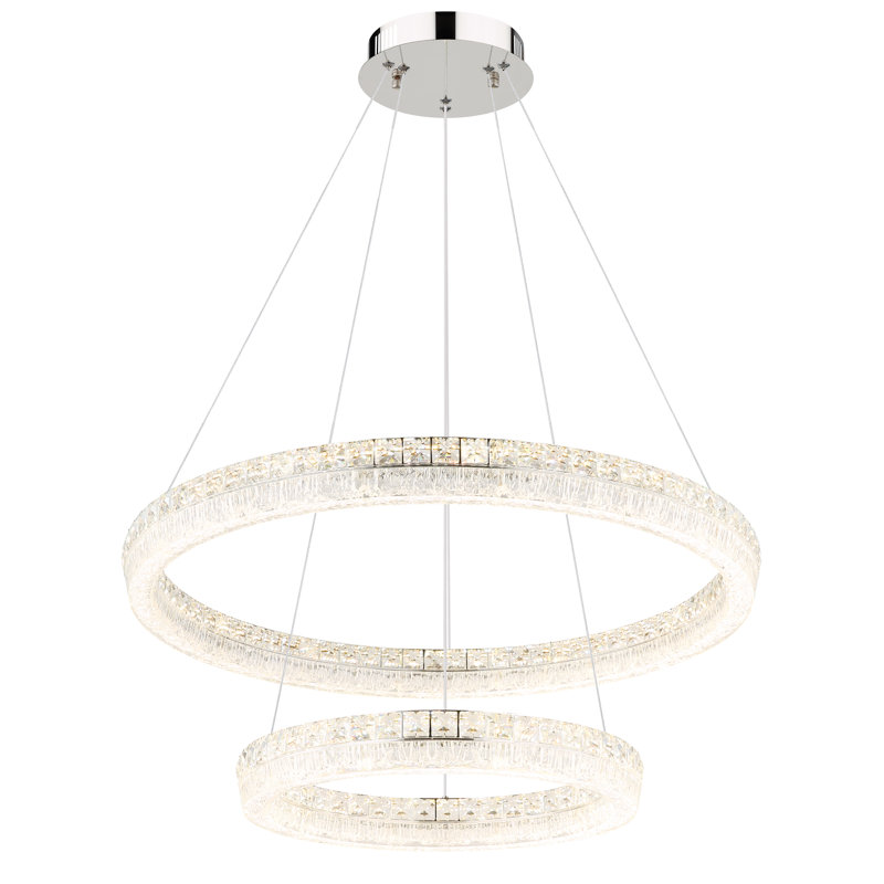 Belizanda 1 - Light Chrome LED Geometric Pendant