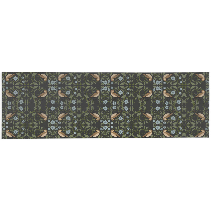 Tweetie Soft Step Outdoor Area Rug, Charcoal, Runner 8' x 2'6