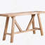 Farmhouse A- Frame Wood Console Table, 58.5"