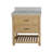 Gola 36'' Single Bathroom Vanity with Carrara Marble Top