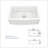 White Farmhouse Sink Workstation - 33 Inch White Ceramic Single Bowl Farm Kitchen Sink