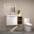 Verle 35.8 " W Free Standing Wall Mounted 1 Single Vanity Bathroom Vanity With Ceramic Top