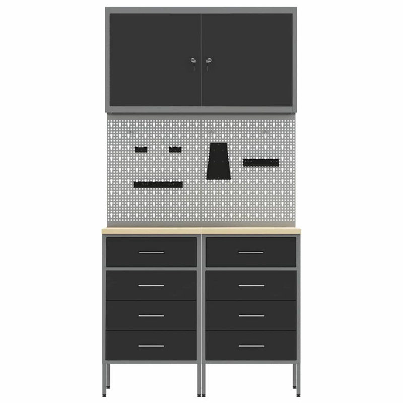 100cm W Steel Top Workbench