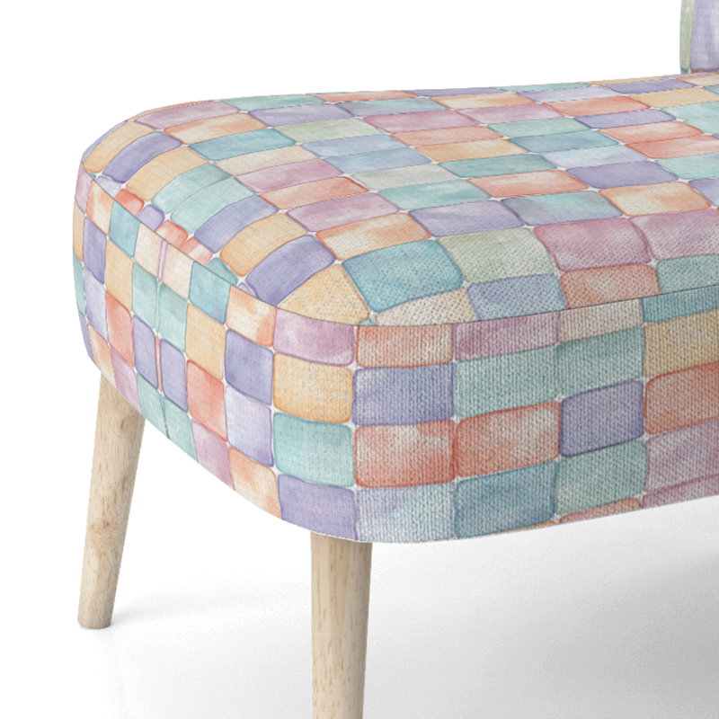 Chaise d'appoint Patchwork, Chaise d'appoint sans accoudoirs