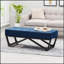 Repose-pieds bleu marine Banc de conception simple, confortable et durable, multifonctionnel