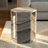 Luxury Marble Side Table, Side Length Hexagonal End Table with Polished Finish