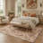 Vintage Woodland Animals Area Rug Cottagecore Fox Bird and Butterfly Floral Botanical Living Room Carpet-129158168