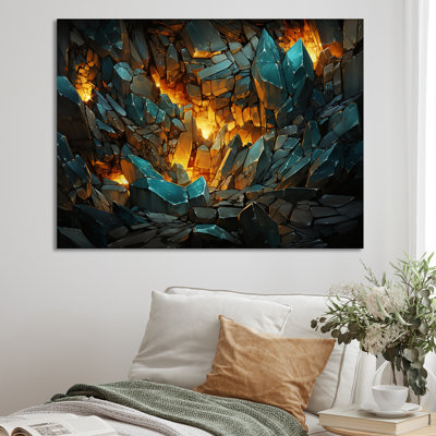 «Fragmented Emerald Explosion» sur toile