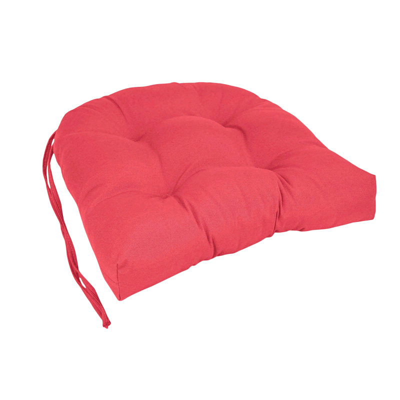 Outdoor 3.5'' Dining Chair Seat Cushion, Berry Berry