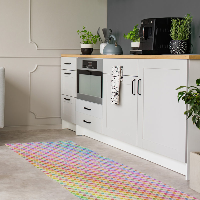 Chenille Geometric Indoor Rug, Runner 2'6" x 8'