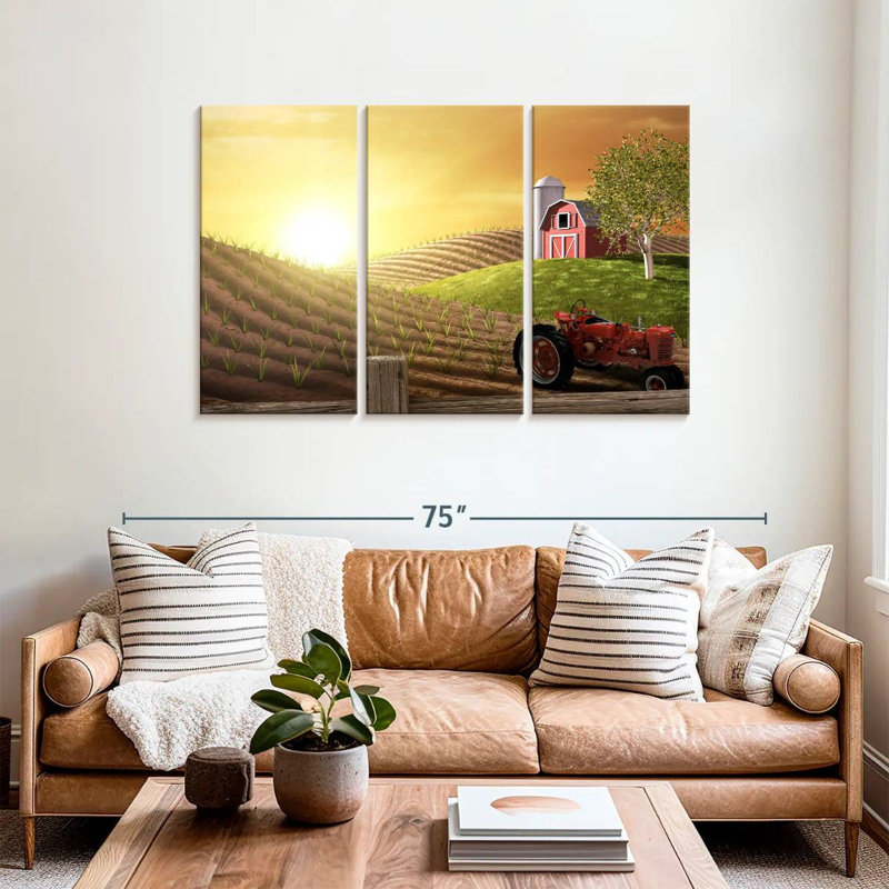 Lilie Rural Agriculture Scene, 36" H x 57" W