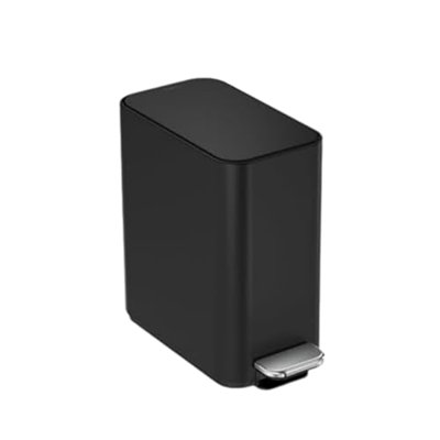 simplehuman 1.3gal Slim Steel Step-On Can