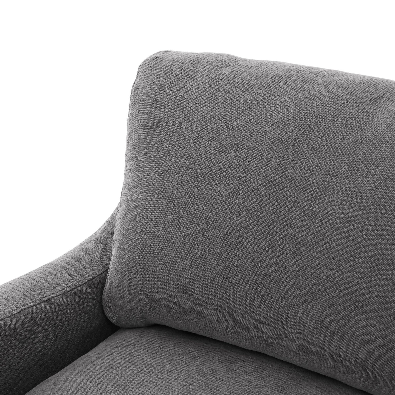 Aurelia Upholstered L-Shaped Sectional, Broadway Denim Linen, Right Hand Facing