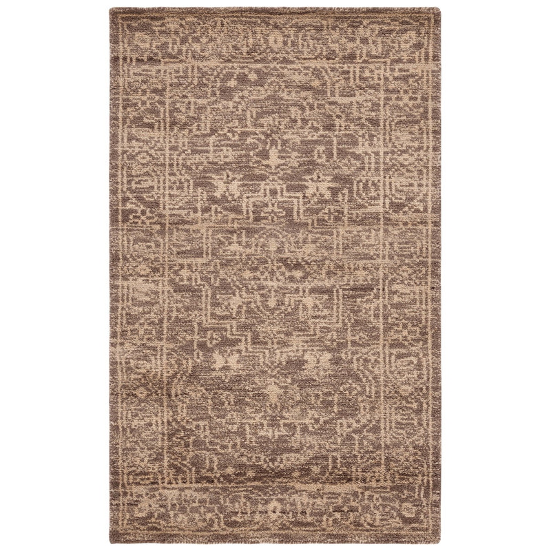 Kenya Brown / Beige Oriental Rug, Rectangle 3' x 5'