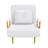 Folding Sofa Bed 3-In-1 Convertible Chair - 5-Position Adjustable Backrest With Pillow, Space-Saving Sleeper For Living Room, Bedroom & Office (White)-596275483-596275460